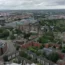 An aerial view of homes