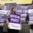 People on a picket line