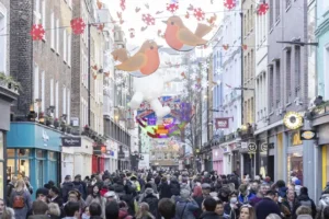 Christmas shoppers provide boost despite rail strikes and cost-of-living crisis