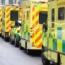 Ambulances outside Waterloo Ambulance Station