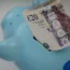 Money in a piggy bank