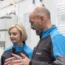 Centrica boss Chris O'Shea with Liz Truss