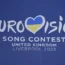 Eurovision Song Contest branding at St George’s Hall in Liverpool