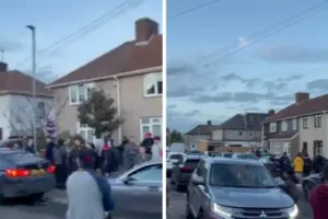 Hundreds queue in the street for a chance to snap up two-bedroom east London home for £1,200 a month