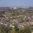 An aerial view of houses