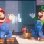 Mario, voiced by Chris Pratt, left, and Luigi, voiced by Charlie Day, in The Super Mario Bros Movie