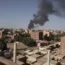 Smoke is seen in Khartoum, Sudan