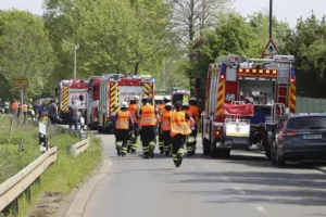 Two killed after train crashes into track workers in Germany