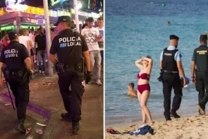 British tourist arrested at Spanish airport and locked up on suspicion of raping son’s friend in her hotel room