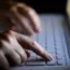 A woman using a laptop