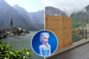 Picturesque Austrian town that inspired ‘Frozen’ erects fence to stop tourists taking selfies