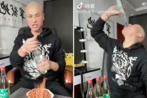 TikTok influencer found dead 12 hours after live-streaming himself downing bottles of Chinese spirit Baijiu