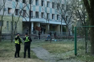 Three killed including girl aged 11 in Russian missile attack on Kyiv