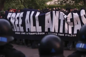 Scuffles in German cities after student who attacked neo-Nazis is convicted