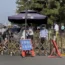 A checkpoint near Tiananmen Square in Beijing