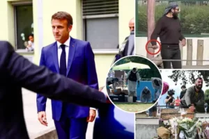British girl, 3, among children stabbed by Syrian asylum seeker named, as Emmanuel Macron visits hospital