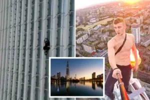 Brit arrested while climbing 555-metre skyscraper in just shorts and without safety ropes