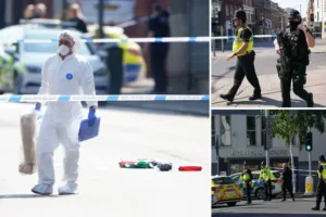 Three killed and others injured after van tries to run people over in Nottingham as man arrested for murder