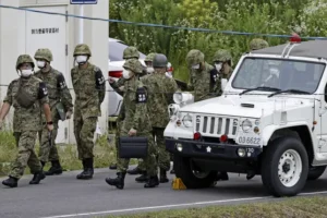 Trainee arrested after two soldiers shot dead at Japanese army firing range
