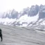 Glaciologists take measurements at Switzerland's Rhone Glacier