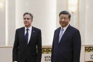 Top US diplomat in meeting with Chinese President