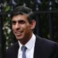 Rishi Sunak is pictured arriving at Rupert Murdoch's summer party in Westminster on Thursday