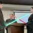 Julia and Robert Jones exchange vows during their Star Wars themed wedding in Ohio