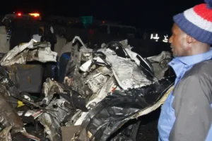 ‘At least 51 killed as truck rams into cars and market traders’ in western Kenya