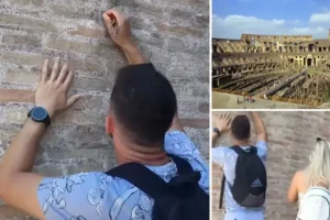 British vandal begs authorities for forgiveness after being identified carving names into Rome’s ancient Colosseum