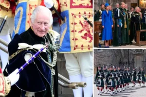 Thousands of well-wishers line Royal Mile as final act of King Charles’ Coronation plays out in Scotland