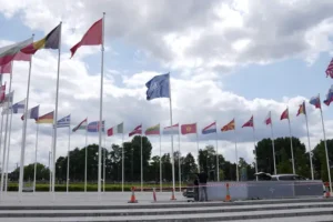 Nato members prepare for summit in Lithuania amid cluster bomb disagreements
