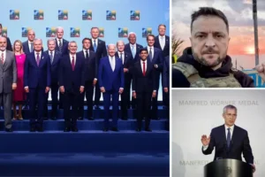 Nato chief says Ukraine will join ‘when allies agree and conditions are met’ – after Zelenskyy blasts ‘absurd’ delay