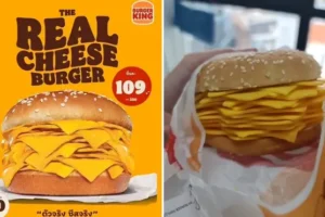 Mixed reviews as Burger King releases new ‘cheeseburger’ with 20 slices of cheese and no meat