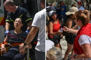 Cerberus heatwave to climb to 48.8C across Europe as tourists in Athens taken to hospital amid ‘deadly’ temperatures