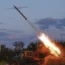 A Ukrainian army Grad multiple rocket launcher