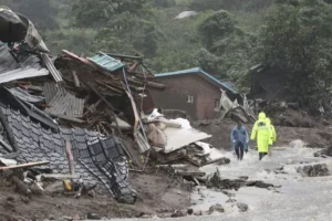 Torrential rain in South Korea leaves at least 22 dead in landslides and floods