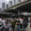 Commuters in Beijing