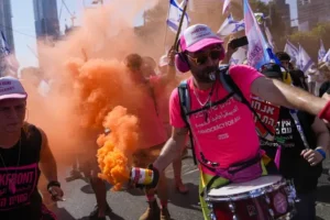 Protesters block roads in ‘day of disruption’ against judicial overhaul plan