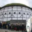 Shakespeare's Globe in London saw the disturbing attendee at a May 24 showing of A Comedy of Errors (file image inset)