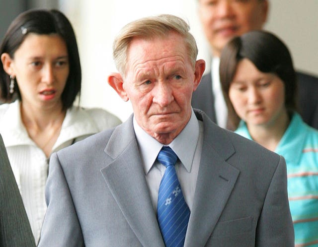 e8f2034f89cf4d498fba6cefb9b422f2 Former US army deserter to North Korea, Charles Jenkins, together with his daughters Mika, rear left, and Brinda at Narita International Airport, Japan, on June 14, 2005