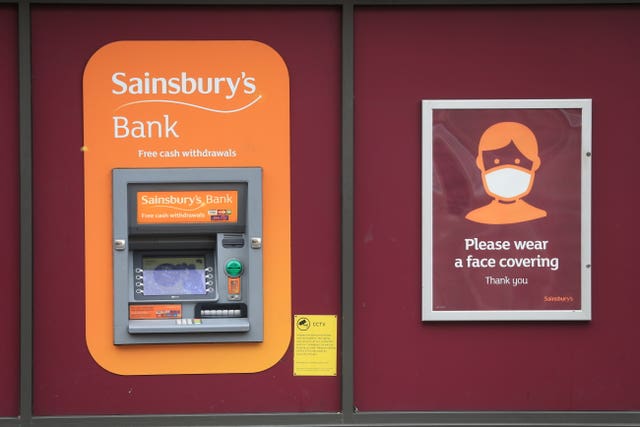 2-56089933 A Sainsbury's Bank cash machine