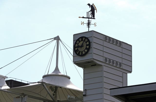 2-59487514 General view of the Father Time weathervane at Lord’s Cricket Ground (Jonathan Brady/PA)