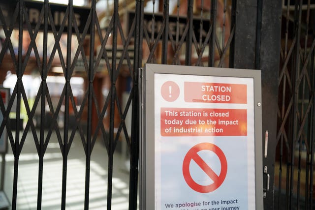 The closed entrance to Moor Street station, Birmingham