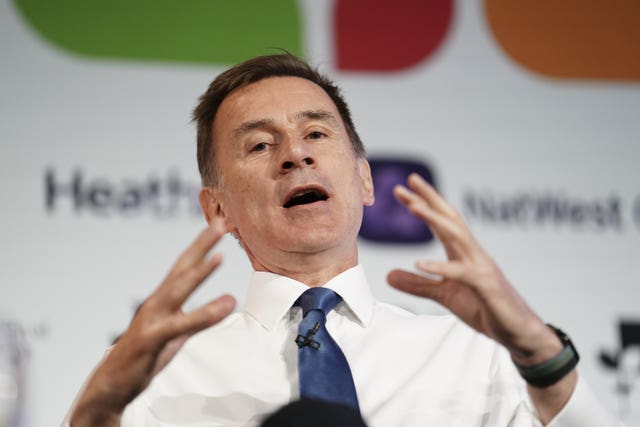 Chancellor of the Exchequer Jeremy Hunt