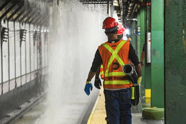 Water Main Break Times Square