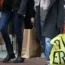 People with shipping bags