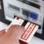 A pay as you go mains electric digital prepaid card credit meter