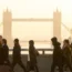 Tower Bridge in silhouette