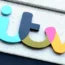 the ITV logo on The London Studios in London