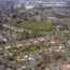 An aerial view of homes